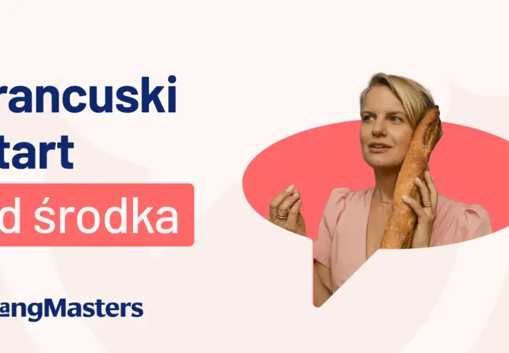 Kobieta trzymająca bagietkę przy uchu, jakby rozmawiała przez telefon.