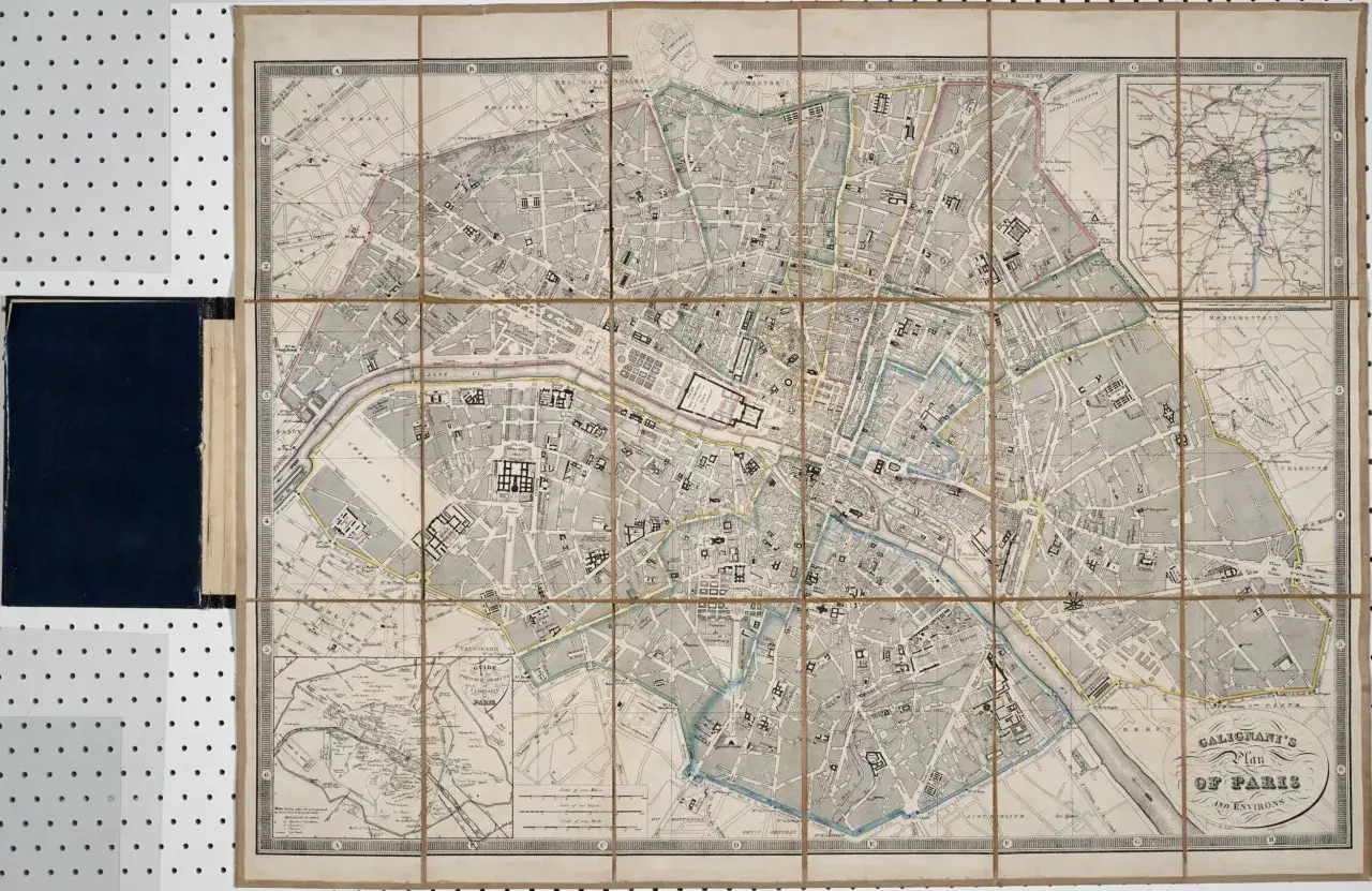 Stara mapa Paryża, 